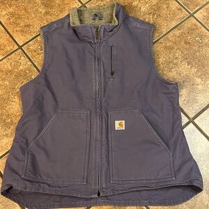 Carhartt women’s Sherpa lined canvas lilac vest